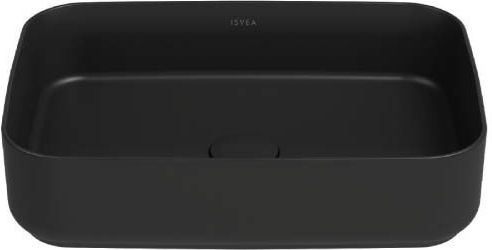 Isvea Επικαθήμενος Νιπτήρας Πορσελάνης 50x36cm Black