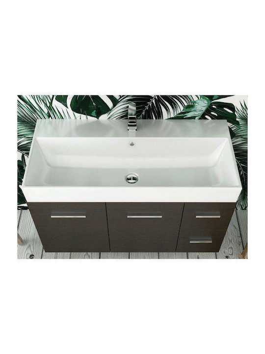 Orabella Amabile 100 Aufgesetztes Waschbecken Porzellan 100x45x11cm Weiß