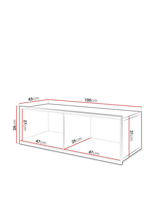 Stand TV Calabrini Bej L100xA43xÎ37cm