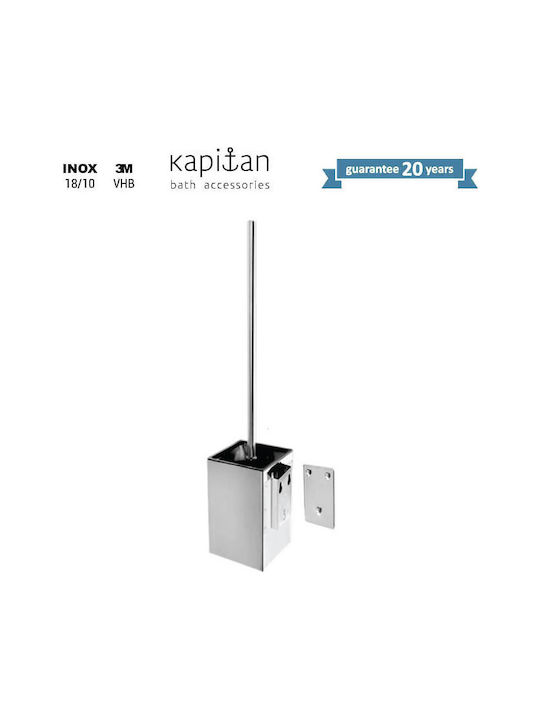 Kapitan Inox Badezimmer Toilettenbürste Silber