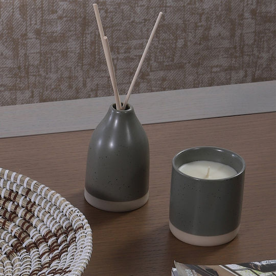 Αρωματικο Κερι Sweet Magnolia 180gr Γκρί Nef-nef Homeware