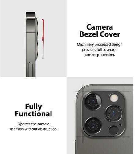 Camera Protection Metal Frame Black for the iPhone 12 mini