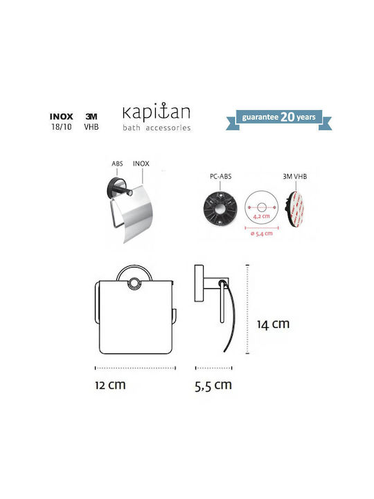 Karag Optimo Suport de hârtie Neagră 3800201581110