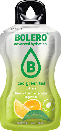 Bolero Eiskalter Grüner Tee Himbeere & Granatapfel Saft Zuckerfrei Pulver 8gr