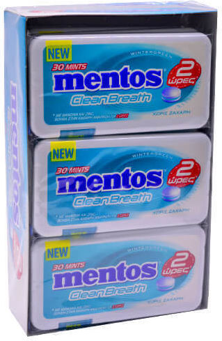 Mentos Candies WINTERGREEN 12pcs 21gr