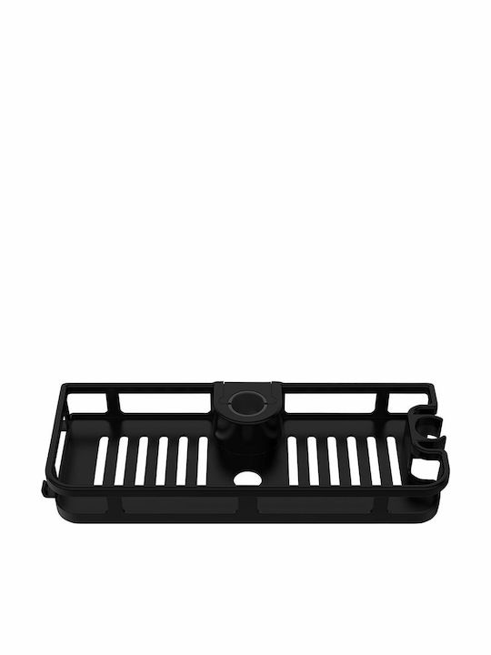 Wenko Wall Mounted Bathroom Shelf Plastic 28.5x4x11.5cm Black