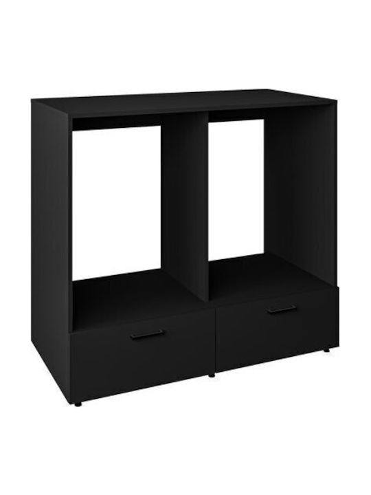 Epipla1.gr Floor Bathroom Shelf Plastic Black