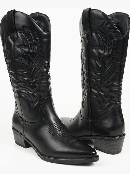 Γυναικείες Μπότες Cowboy Μαύρες