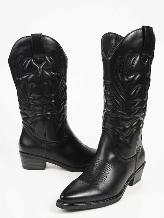 Γυναικείες Μπότες Cowboy Μαύρες