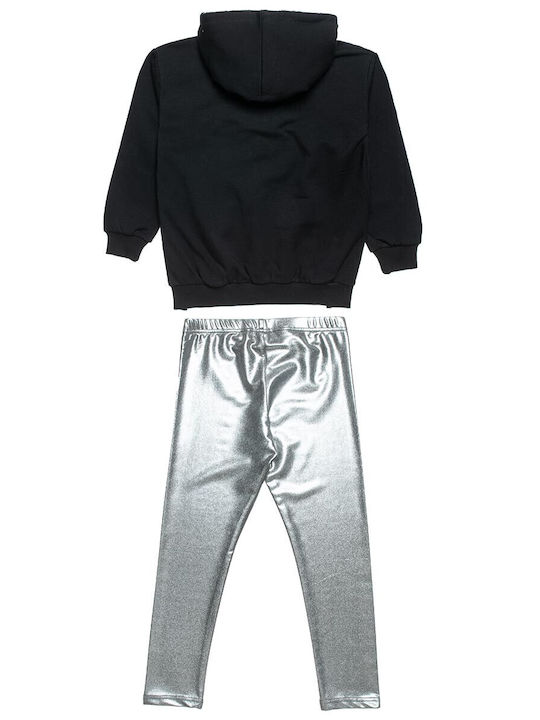Kids' Set with Leggings & Outerwear Winter 2pcs Black