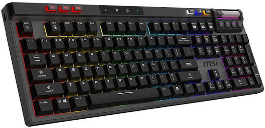 MSI Strike Pro W Silent Wireless Gaming Mechanical Keyboard with RGB lighting (English US)