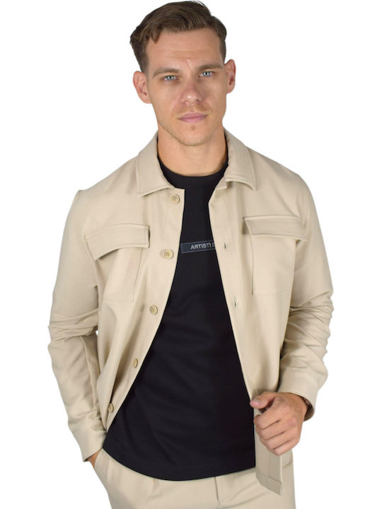 Overshirt Cu mânecă lungă Cămașă Beige
