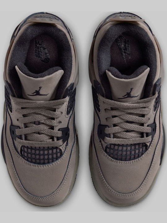 4 Retro Og Kids Sneakers High Gray
