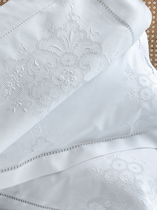 Palamaiki Natali Bridal Sheets Set Queen with 2 Pillowcases 225x270 cm