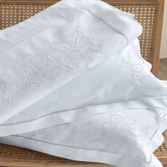 Palamaiki Natali Bridal Sheets Set Queen with 2 Pillowcases 225x270 cm