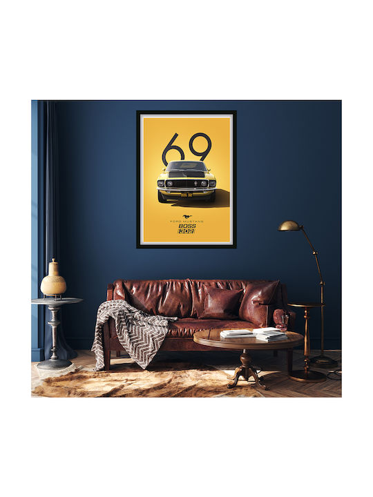 Poster Ford Mustang Boss 302 Cr004 50cm X 70cm