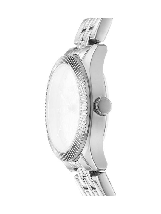 DKNY Дамски Кварцов Часовник със Сребриста Метална Верижка