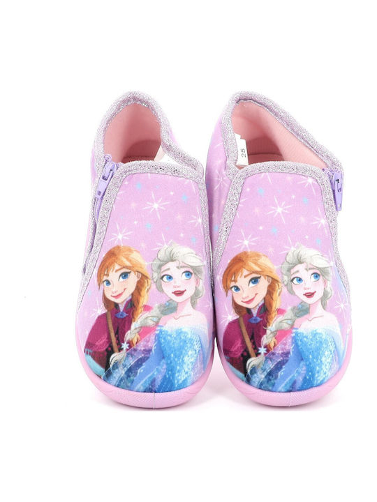Kids Slippers Boots Purple Frozen