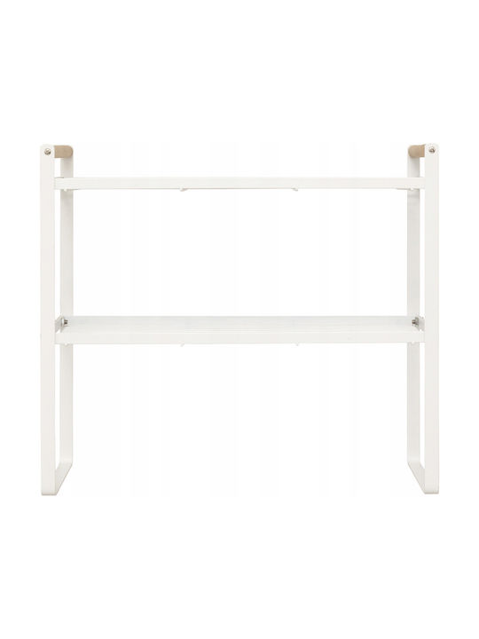 5Five Επιτραπέζια Βάση Balm Μεταλλική 42x21x37.5εκ. Λευκή