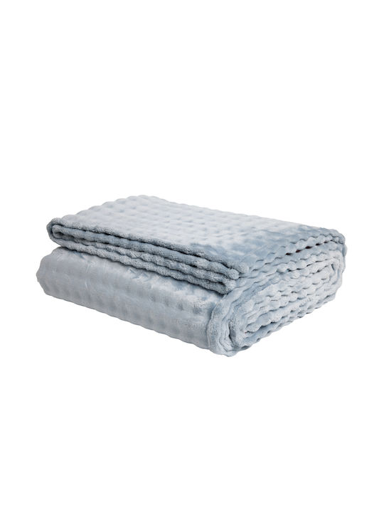 Das Home 1371 Decke Fleece Einzeln 160x220cm Hellblau