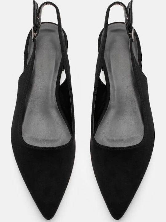 Luigi Γυναικείες Μπαλαρίνες Slingback σε Μαύρο Χρώμα Luigi Γυναικείες Μπαλαρίνες Slingback σε Μαύρο Χρώμα