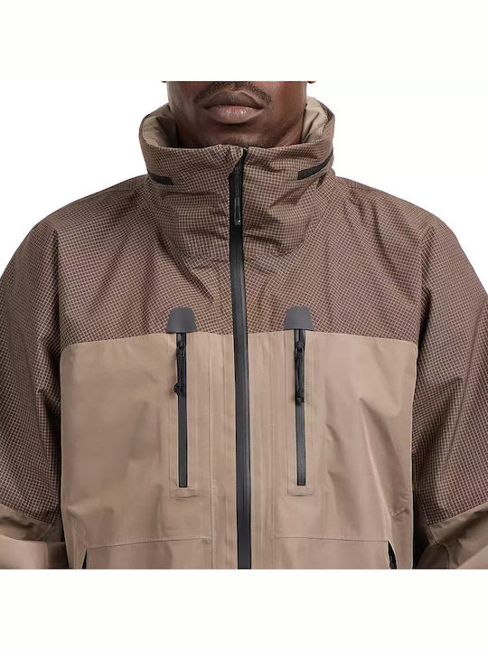 Winter Jacke Hardshell Wasserdicht und Winddicht Mocha Brown, Smokey Brown