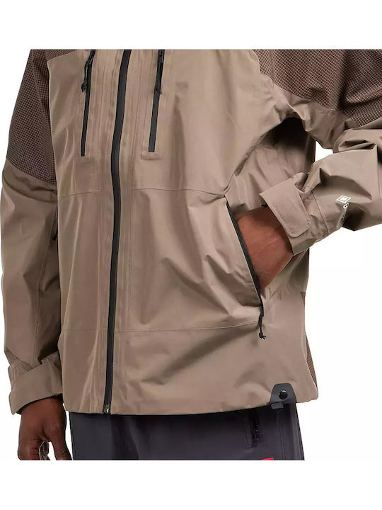 Winter Jacke Hardshell Wasserdicht und Winddicht Mocha Brown, Smokey Brown