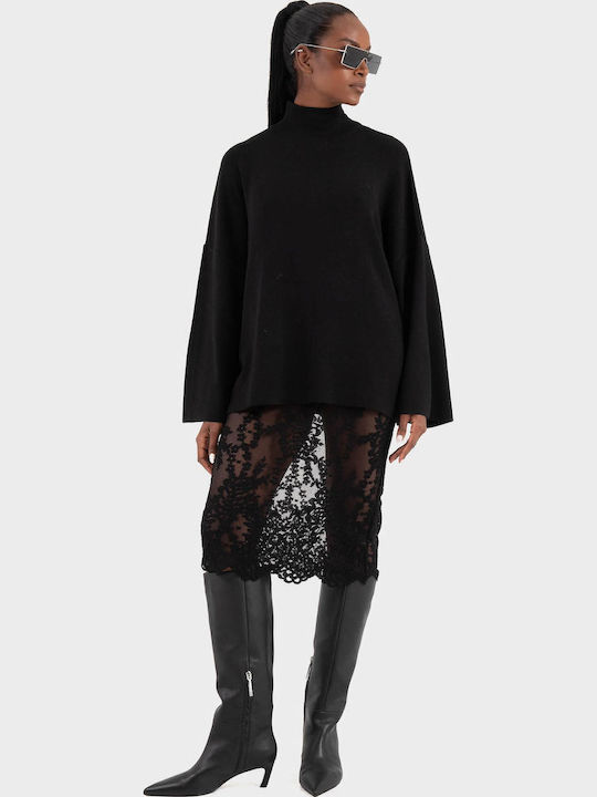 Midi Fustă Black