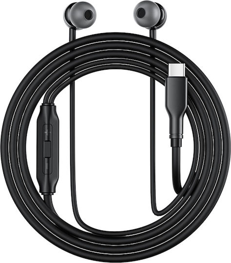 Acefast L8 In-Ear Freisprecheinrichtung Kopfhörer mit Stecker USB-C Gray