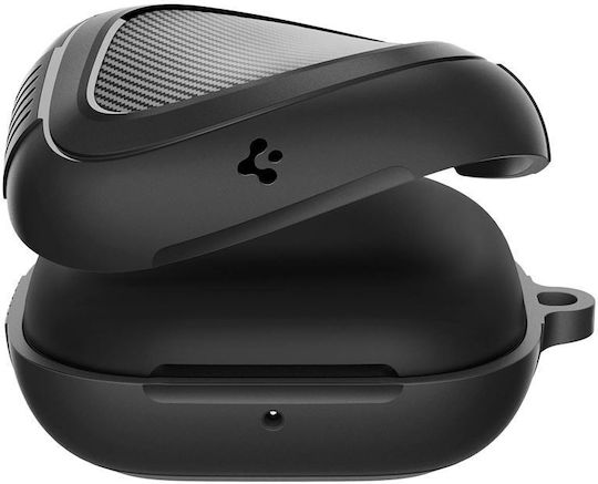 Spigen Rugged Armor Hülle Silikon in Schwarz Farbe für Apple Powerbeats Pro 2
