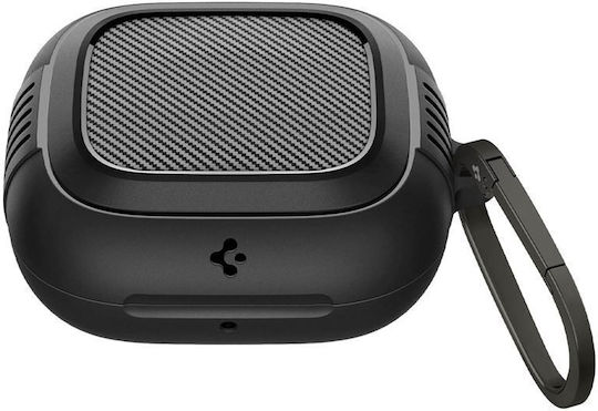 Spigen Rugged Armor Hülle Silikon in Schwarz Farbe für Apple Powerbeats Pro 2