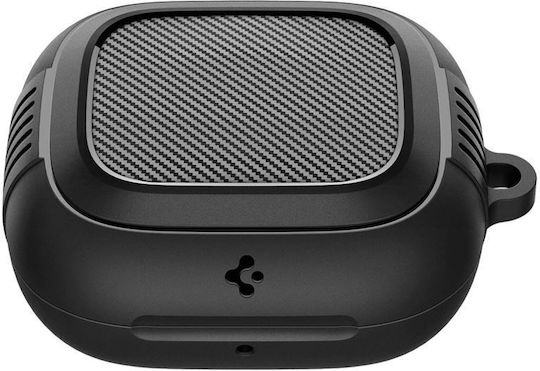 Spigen Rugged Armor Hülle Silikon in Schwarz Farbe für Apple Powerbeats Pro 2