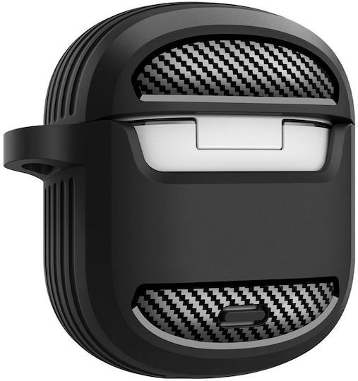 Spigen Rugged Armor Θήκη με Γάντζο σε Μαύρο χρώμα για Google Pixel Buds 2a