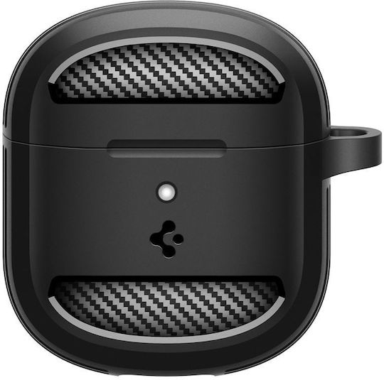 Spigen Rugged Armor Θήκη με Γάντζο σε Μαύρο χρώμα για Google Pixel Buds 2a
