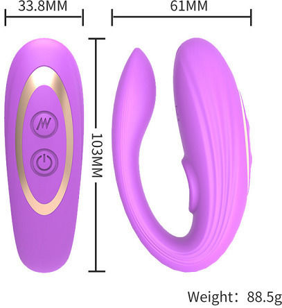 Ophelia's Dream Vibrator for Couples with Remote Control Purple