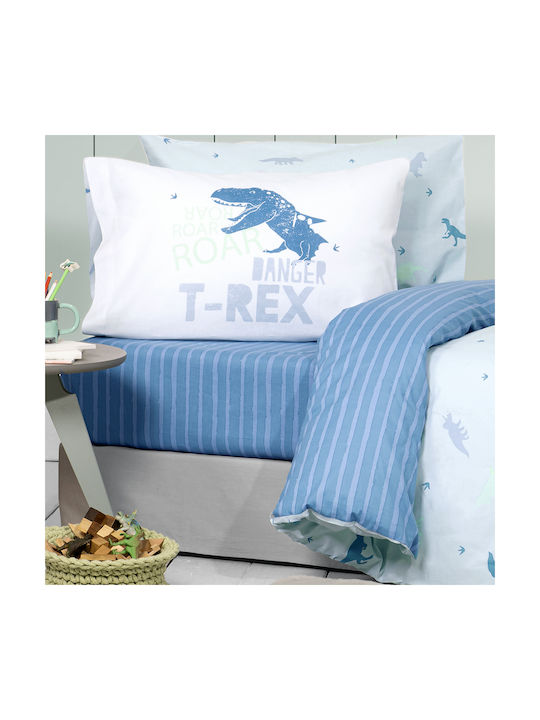 Nima Sheet Set Single Cotton Blue 170x255cm 3pcs