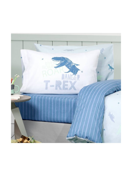 Nima Sheet Set Semi-double Cotton Blue 190x255cm 3pcs