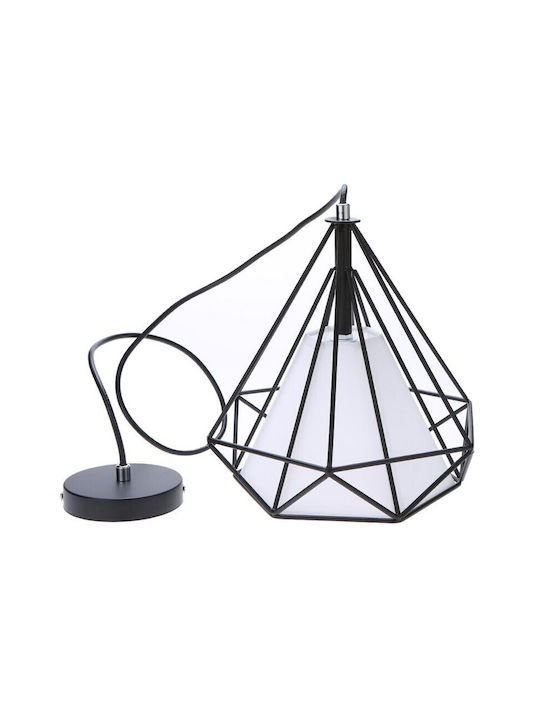 VenCore Pendant Light Black with Socket E27 25x25cm