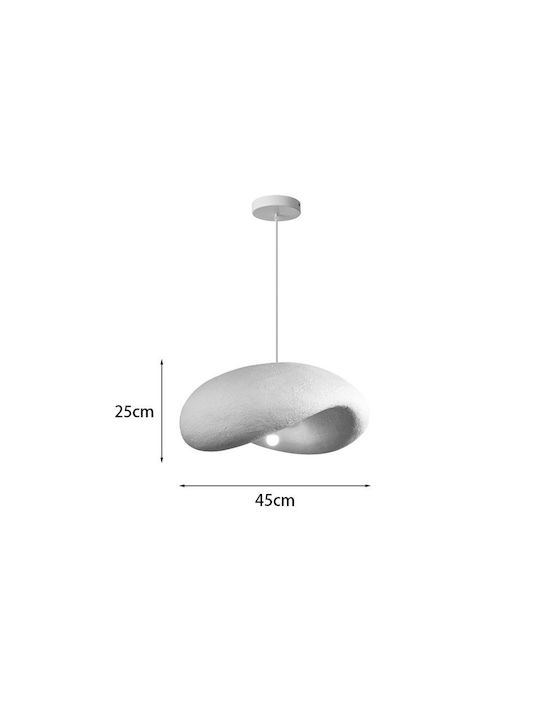 Pakketo Ferecon Adjustable Pendant Light Gray with Socket E27 45x45x25cm