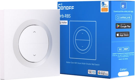Sonoff MINI-RBS-E Wall Switch Wi-Fi Rolling Shutters with Frame White
