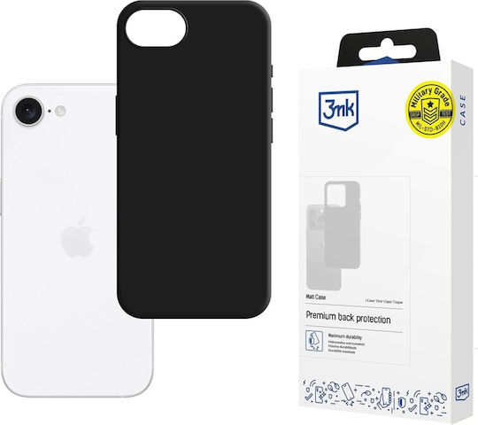 3MK Matt Umschlag Rückseite Silikon 1.2mm Schwarz (Motorola Edge 60 Pro - 3mk)