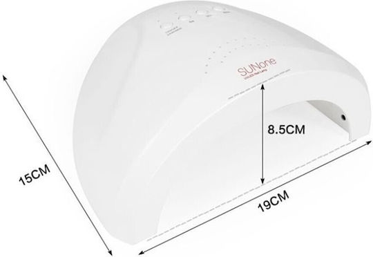 SUN ONE UV Φουρνάκι Νυχιών UV / LED 48W Λευκό