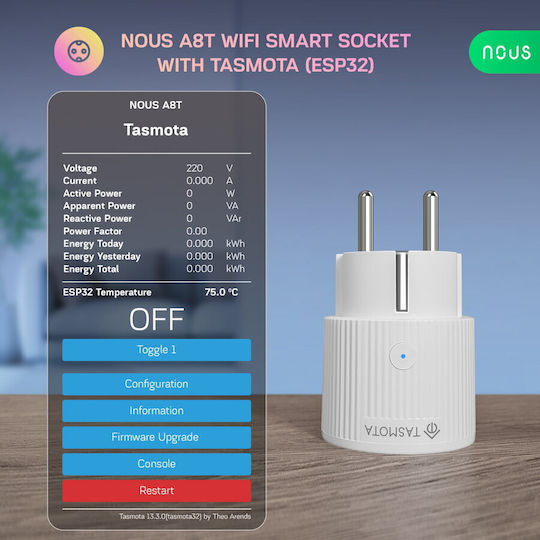 Nous Nous Smart Power Strip with Switch 2pcs