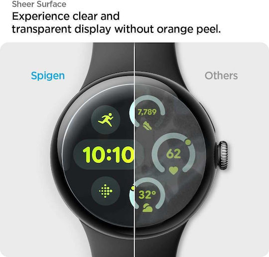 Spigen Eliteshield Ez Fit 2 Pack Google Pixel Watch 4/3 41mm Afl08524