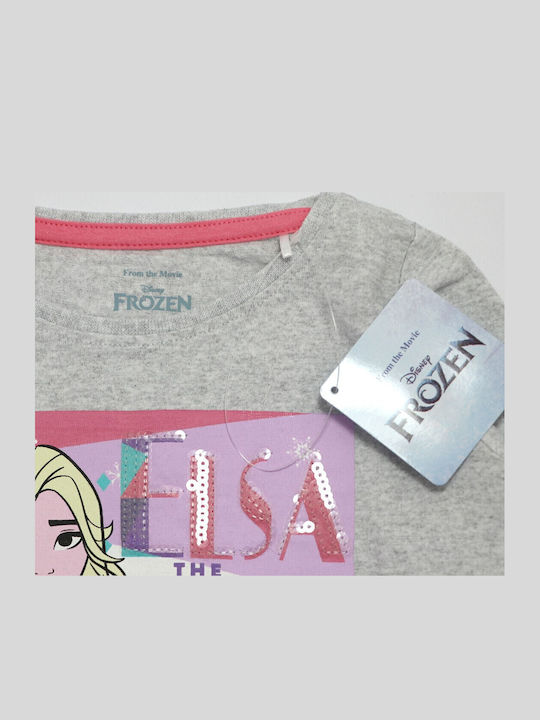 Kids' Shirt Long Sleeve Gray Frozen