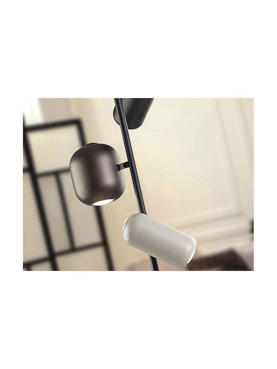 Nimes Floor Lamp H41.5xW23.5cm. with Socket for Bulb GU10 Black