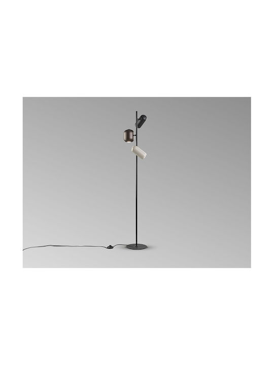 Nimes Floor Lamp H41.5xW23.5cm. with Socket for Bulb GU10 Black