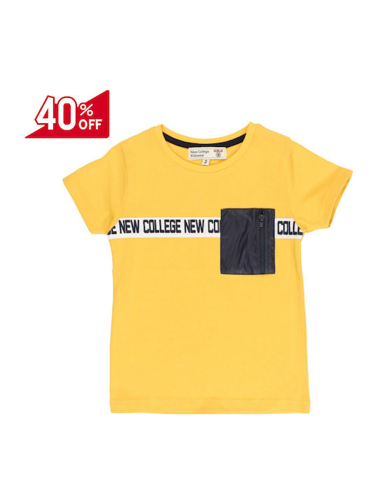 Kinder-T-Shirt Gelb