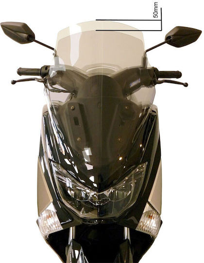 Fabbri Motorcycle Windshield & Windscreen Tinted Visor for Yamaha NMAX 125/150 2015-2017 3208/DS