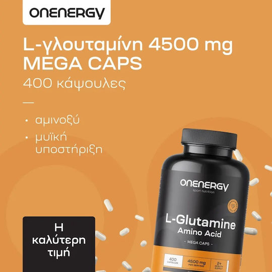 OnEnergy L-glutamine 4500mg 400 Capsule